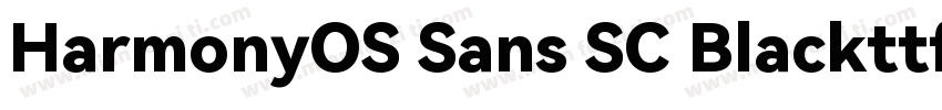 HarmonyOS Sans SC Blackttf字体转换